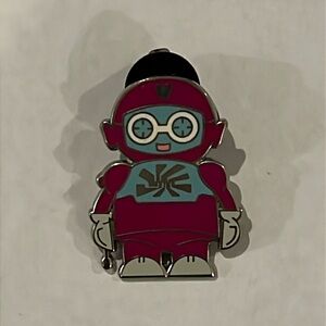 Disney official trading pin with logo on the back.